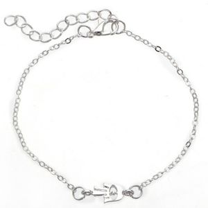 Hamsa hand dainty silver chain ankle bracelet. NWT